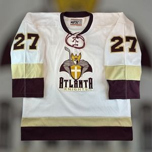 Vintage Atlanta Knights Hockey Jersey Philly Express Made In USA Size M White